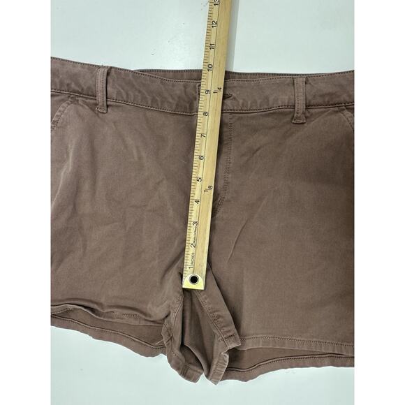 SO Womens Juniors Shorts Size 17 Brown Chino Short - Picture 8 of 10